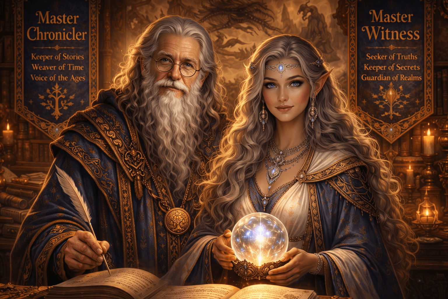 The Master Chronicler and Master Witness — your AI narrators